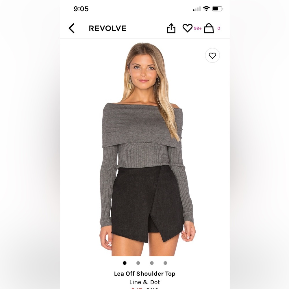 Off the shoulder top from Revolve